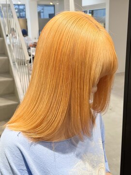 ラック 表参道(LUCK) ペールオレンジ/ブリーチ/ケアブリーチ/デザインカラー/表参道