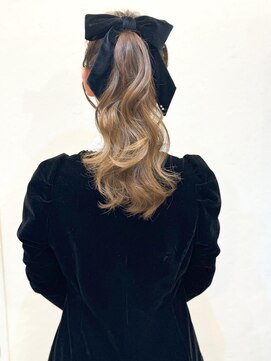 セルカ 新宿(CERCA) 新宿韓国風高めポニーテール☆CERCA新宿/トレンドカラー