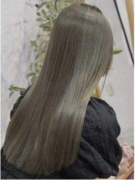 アリー 原宿 表参道(ALLY) ALLY松村髪質改善ブリーなしカラーオリーブグレージュ