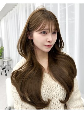 アマトウキョウスマートサロン(AMA TOKYO×Smart Salon) 韓国ヘア　レイヤー　顔まわり