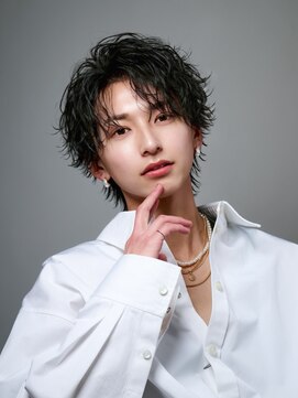 オーシャントーキョー(OCEAN TOKYO) 【大人の色気】緩め波巻きパーマシャドウパーマセンターパート