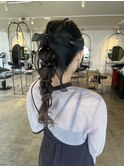 【ポニー編みおろしヘア】