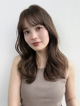 ディーエックス スリー(Dxxxx III) ミディアムレイヤー顔周りレイヤーココアブラウン韓国ヘア