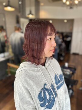 ヘアーワークス ボナ(HAIR WORKS bona.) 毛先ウェーブ ボブ