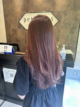 ヘアデザイン プティパ(Hair Design petit-pas) ピンクブラウンカラー