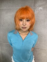 ザ ドット(THE DOT)&nbsp;レイヤーボブ×オレンジカラー