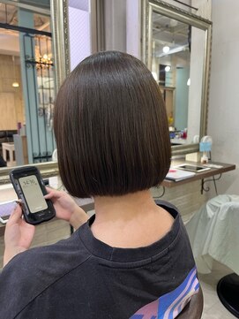 ヘアーアンドメイク シークタチカワ 立川店(Hair&Make Seek) 【兒玉】程よい丸さの楽ちんボブ×赤み撃退オリーブグレージュ