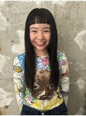 【sheta三畑】小顔オン眉黒髪ネビージュ姫カットレイヤー