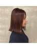 【前髪・顔周りのうねりに】顔周りケア縮毛矯正+パーソナルカット(marbb）