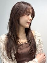 ワンズ リー 上大岡店(One's ly) 髪質改善レイヤーカットハッシュチョコレートブラウン