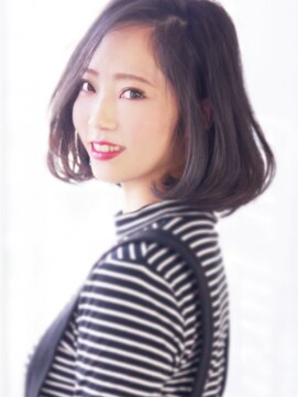 ヘア ジュレ ドゥ(hair jurer deux) 【ヘアジュレドゥ 松田】 黒髪エアリーボブ