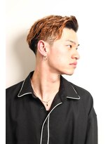 メリケンバーバーショップ フクオカ(MERICAN BARBERSHOP FUK)&nbsp;サイドパートショートセミウェットワイルドツーブロックテクノ67