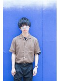 黒髮王道メンズクラウドマッシュソフトネープレス