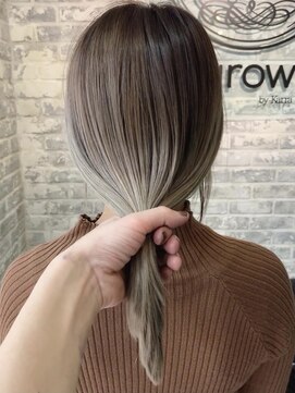 グロウ 上野御徒町(grow) ピンクベージュ/ハイライトカラー/小顔/ボブルフ[上野/御徒町］