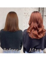 ARビューティー ギンザ(AR Beauty Ginza)&nbsp;テラコッタ#シールエクステ#カラー＃くびれヘア#銀座#韓国#美髪