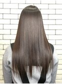 20代30代艶感ストレート♪髪質改善カラーモカベージュ