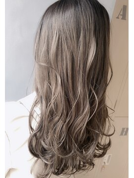 ラファンジュ ヘアー(Rohange hair) 【Rohange】外国人風グレージュグラデーション#ハイライトカラー