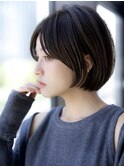 前髪あり大人ショートボブ20代30代40代【AIN.表参道】川原大地
