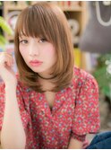 斜めバング艶カラー前下がりタイトストレートc5川口20代30代40代