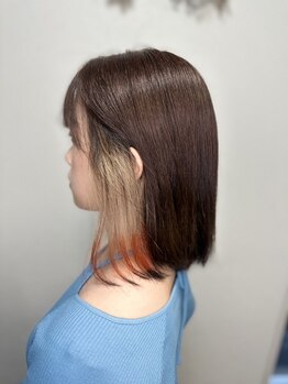 ジウ 上通り(JIU)の写真/【上乃裏】インナーカラー/バレイヤージュ/韓国ヘアはお任せ!ケアブリーチで髪にやさしくカラーを楽しもう!