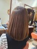 《頭浸浴サービス♪》メテオ髪質改善ストレート+カット+トリ ¥20000