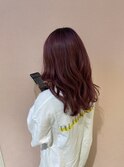 ピンクカラー　イメチェンヘアスタイル