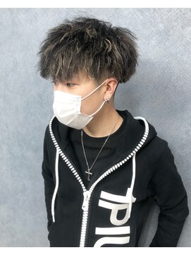 クレオ 福大通り店(CREO) ツイストパーマ×ハイライト