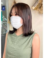 ソソ(soso)&nbsp;【soso 伊勢田】切りっぱなし×マロンブラウン【横浜/ブリーチ】