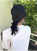 ヘアセット/ヘアアレンジ/編み下ろしアレンジ/イメチェン
