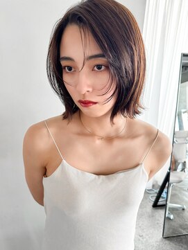 エインアンリー 表参道(AIN.ANLY.) ◯ウルフパーマフェイスレイヤーカットデジタルパーマミニボブ