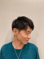 銀座マツナガ 神田店 ツーブロック刈り上げアップバングメンズカット