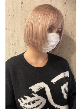 イェッカ パビル(YECCA pabil) ピンクベージュボブ（ブリーチ1～２回）