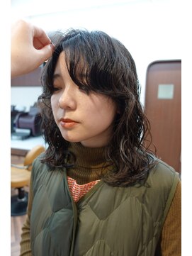 スタニング 渋谷(STUNNING.) ニュアンスパーマ　ウェーブパーマ　大きめカール