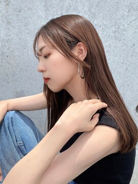 ニュイ 高槻 阪急茨木店(nui) 黒髪ボブルフネビージュ小顔ワンレンスペインカール