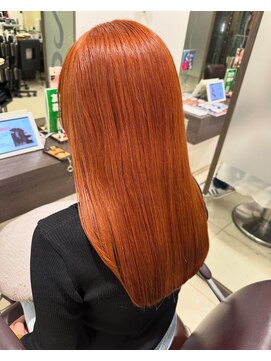 クロップ エス 茅ヶ崎本店(crop es) 柔らかな印象のオレンジブラウンカラー