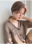 くびれショートボブイメチェンフルバング前髪似合わせカット