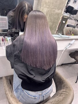 キング(K!ng) 縮毛矯正髪質改善ハイライトレイヤーカット枚方美容室エクステ