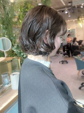 ロンドフルール 大宮東口(Lond fleur) ワイドバングイメチェン美髪外ハネボブ+レイヤーカット韓国/大宮