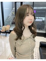 キーン 吉祥寺店(keen)&nbsp;《アイカワ》オリーブベージュ×レイヤーカット