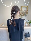 ツイン編みおろしアレンジ