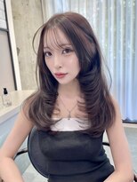 リリー(Lilley)&nbsp;マロンベージュ×小顔レイヤー×韓国風巻き×髪質改善