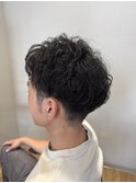 パーマ風ショートスタイル