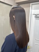 ファビ 渋谷(Fab)&nbsp;くびれヘア/暗めカラー/アプリコットオレンジ/縮毛矯正