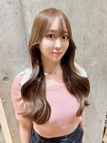 ヌイ 横浜(nui) ピンクアッシュ 顔周りレイヤー