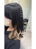 【KEISUKE】　レイヤーカット　×　インナーカラー