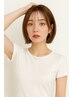 【美白×透明感】小顔カット+透明感カラー+うるツヤトリートメント