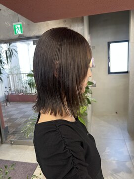 キャラハーフ 池袋東口店(KYARA HALF) 【MIZU】切りっぱなしボブ×フェイスレイヤー