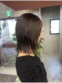 【MIZU】切りっぱなしボブ×フェイスレイヤー
