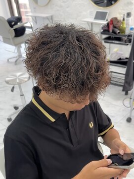 波巻きパーマ×プードルパーマ×brown【広島】