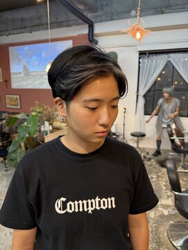 チャプター 問屋町(chapter) ケアブリーチフェイスフレーミングセンターパートグレージュ